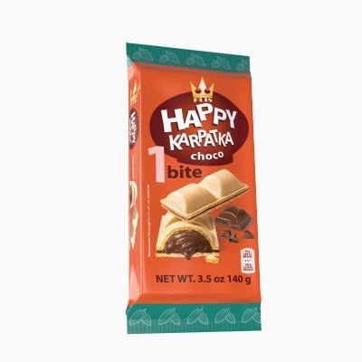 Вафлени хапки happy шоколад 140гр