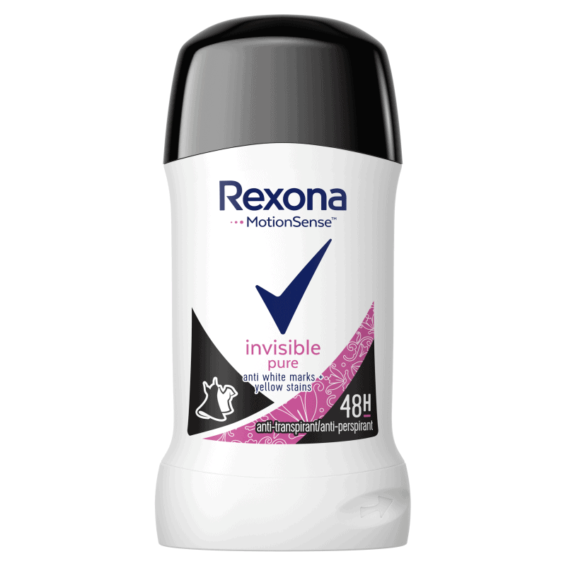 Дезодорант стик Rexona Invisible Pure 40мл