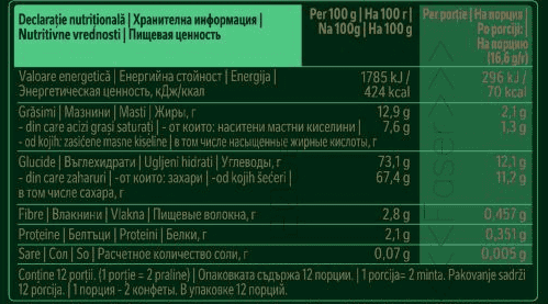 Шоколадови бонбони After Eight ягода 200гр