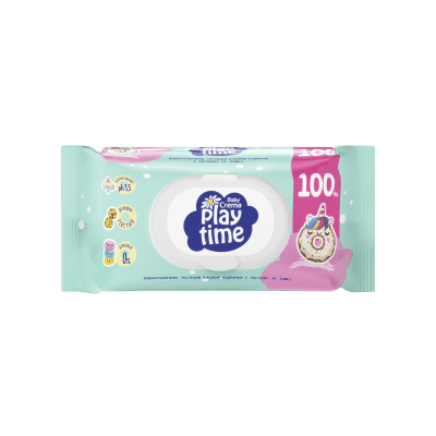 Влажни кърпи Play time макси пак 100 бр