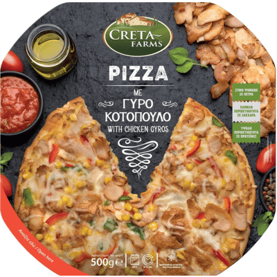 Пица Creta Farms пил.гирос и цезар 500гр