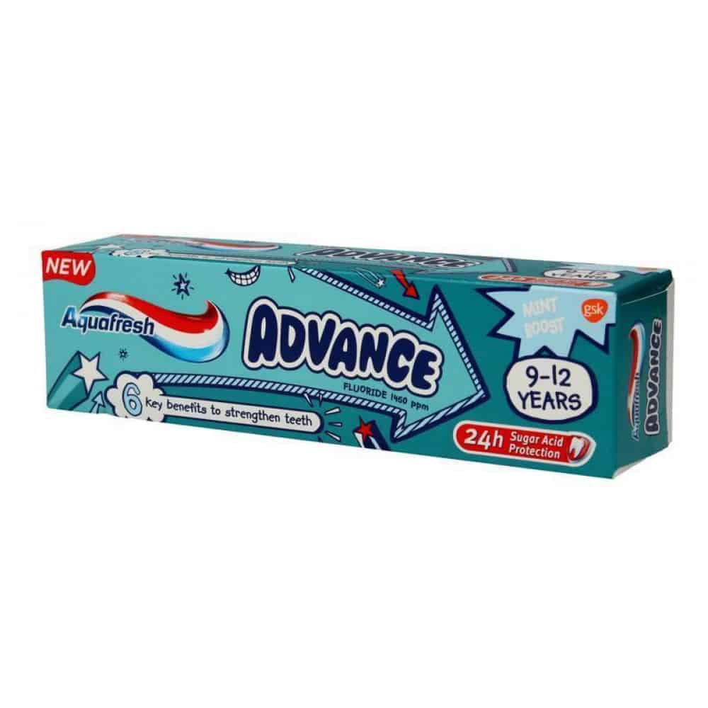 Паста за зъби Aquafresh kids 9-12 г 75 мл