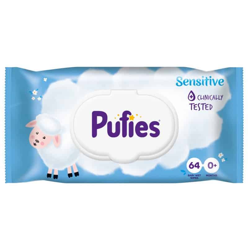 Влажни кърпи Pufies Sensitive 64бр