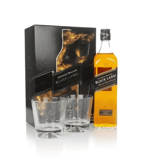 Уиски Johnnie Walker Black 12г 0.7л+чаши