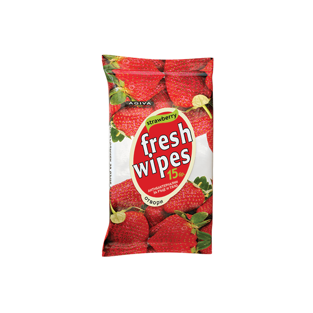 Влажни кърпи Fresh плодови 15 бр