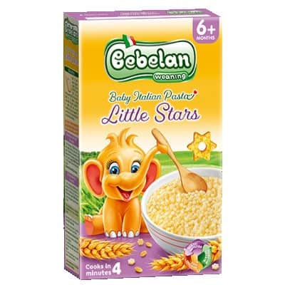 Бебешка паста Bebelan с звездички 6+ 350гр