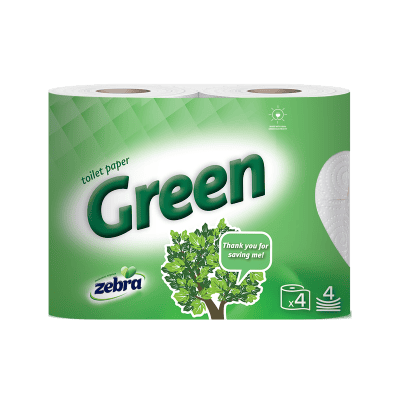 Тоалетна хартия Zebra Sensitive touch 4бр.