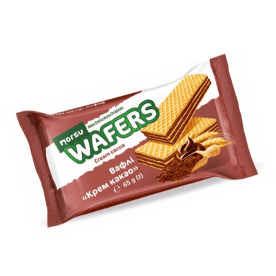 Вафли крем какао норсу 65гр