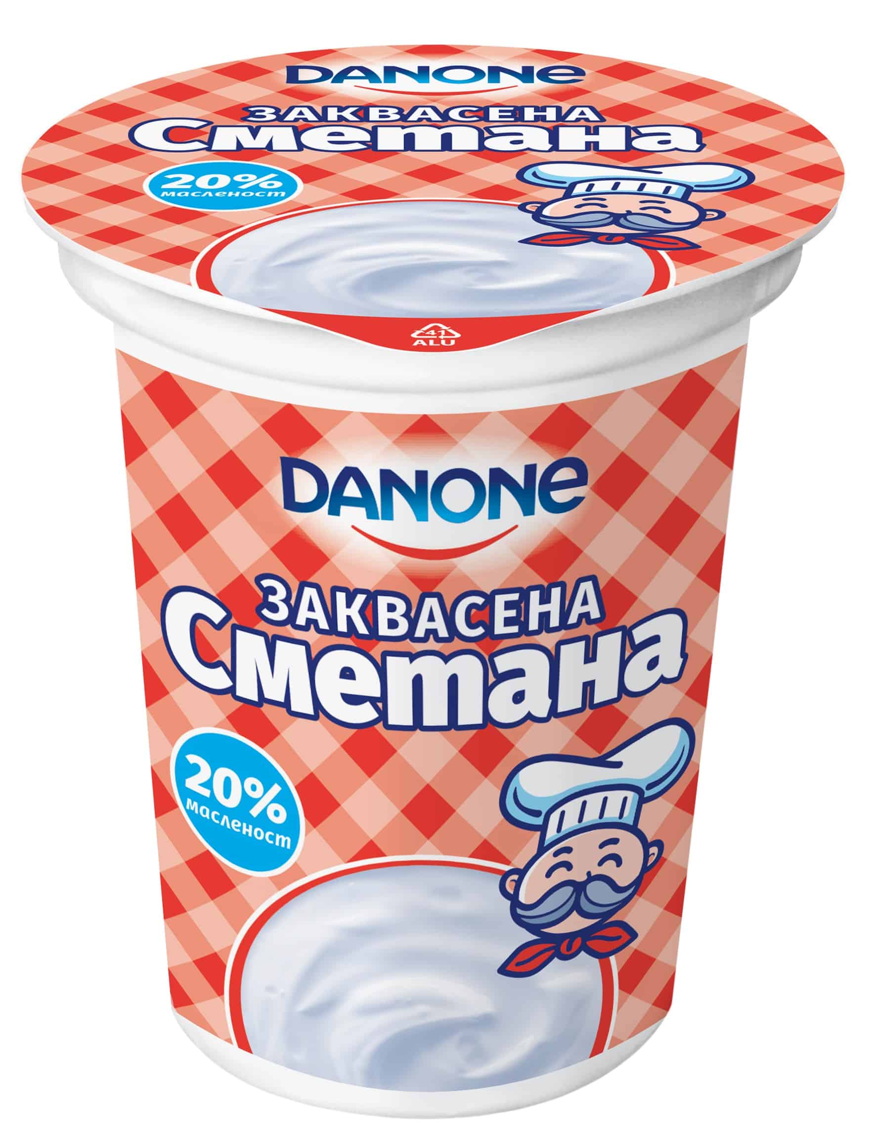 Сметана Данон 380 гр.