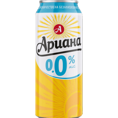 Бира Ариана 0.0% кен 0.5л