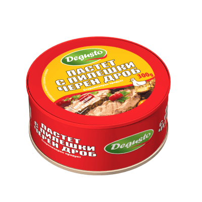 Пастет пилешки дроб Degusto 300гр