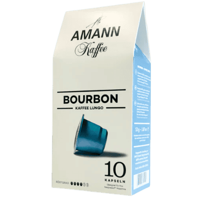 Кафе Аmann Bourbon Lungo в капсули 10 броя