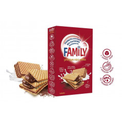 Вафли мини Family Premium какао 250 гр