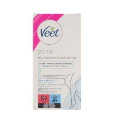 Депил.ленти за тяло Veet Хипо. 20бр