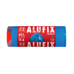 Торби за смет Alufix с връзки 60л/15бр син