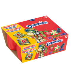 Десерт Danonino 6х50гр ягода/в-лия/бор-ка