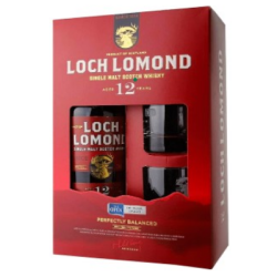 Уиски Loch Lomond 12yo 46% 0.7л + 2 чаши