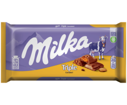 Шоколад Milka Triple Карамел 90гр