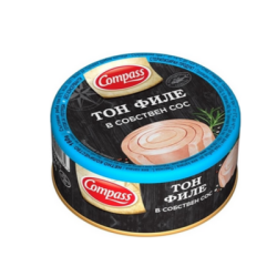 Риба тон филе Компас в собствен сос 160гр