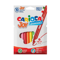 Флумастери Carioca суперизмиваеми 10цв.
