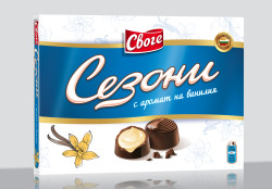 Шоколадови бонбони Сезони ванилия 160гр