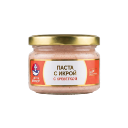 Паста с хайвер и скариди 180гр