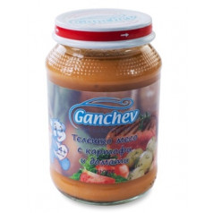 Пюре Ganchev Телешко с домати и ориз 190гр