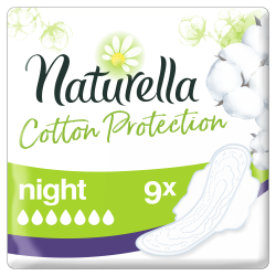 Превръзки Naturella Cotton нощни 9 бр