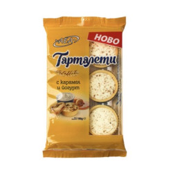 Сладки аеа тарталети карамел/йогурт 186гр