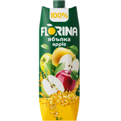 Натурален сок Florina Ябълка 100% 1л