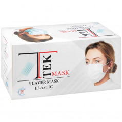 Трипластови предпазни маски за еднократна употреба 50 бр
