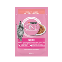Храна  Purina one junior сьомга 85гр