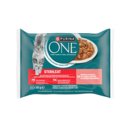 Храна  Purina ONE Sens пиле и тон 4х85 гр.