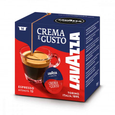 Кафе Lavazza  A Modo Mio крема е густо капсули 16x7.5гр съвместими само с кафемашина Lavazza A Modo Mio