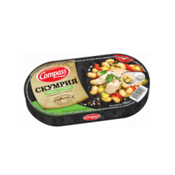 Скумрия филе Рибна салата Компас 180гр