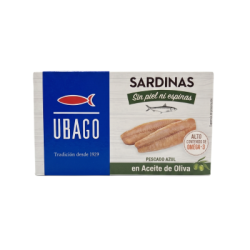 Сардини без кожа и кости 120гр ubago