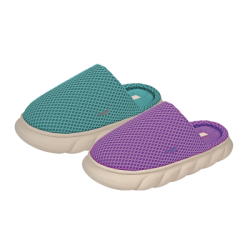 Дамски чехли тюркоаз/пурпур Perletti