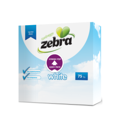 Салфетки Zebra White 75 бр.