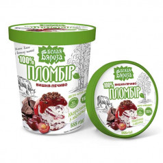 Сладолед Пломбир вишна/бисквитки 555 гр