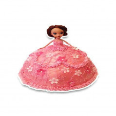 Тортичка Розово Барби Vanilla 20 парчета