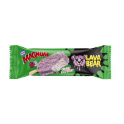 Сладолед Magnum LB сметана/малина 90мл