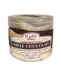 Сладолед Raffy троен шоколад 550мл