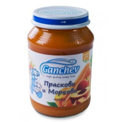 Пюре Ganchev Праскови и Моркови 190гр