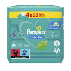 Влажни кърпички Pampers, 4х52 броя