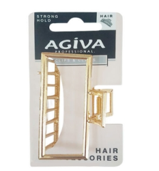 Шнола за коса Agiva Pro златна прав.4cm 