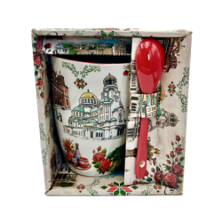 Чаша бг с лъжичка