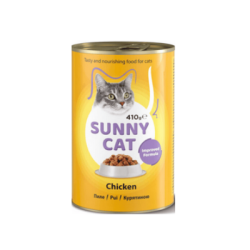 Храна за котки Съни кет, пиле 410 гр.
