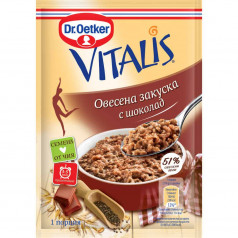 Овесена закуска Vitalis с чия и шоколад Dr. Oetker, 60 г