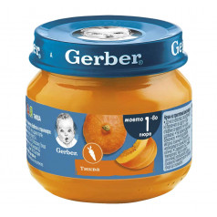 Пюре Gerber тиква 80 гр.