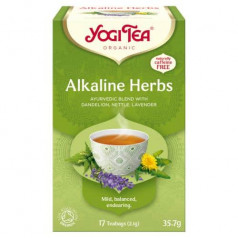 Чай Аюрведичен БИО Alkaline Herbs с глухарче, копър и коприва Yogi Тea 17 пакетчета
